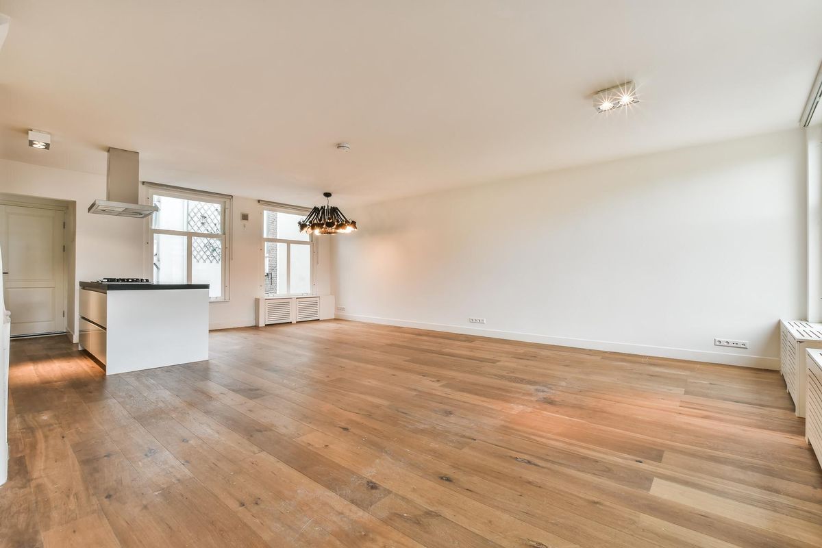 Low angle view of empty wooden table at home