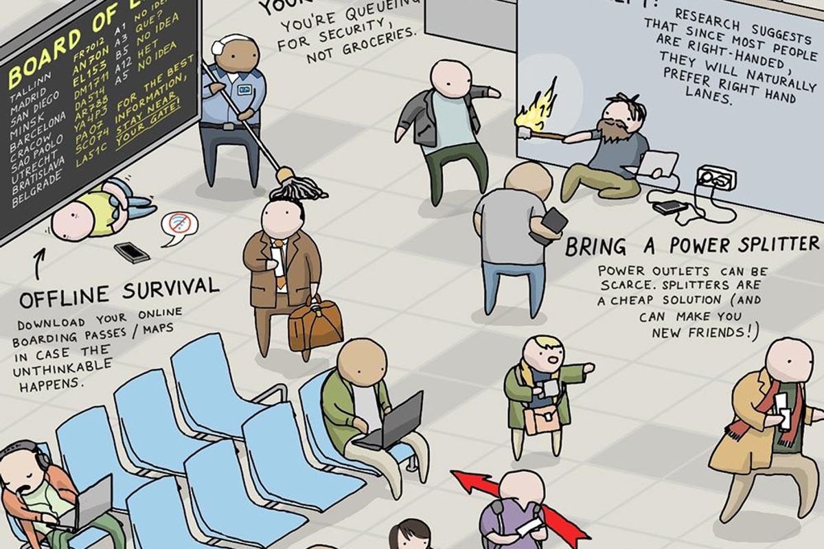 Airport life hacks : r/coolguides