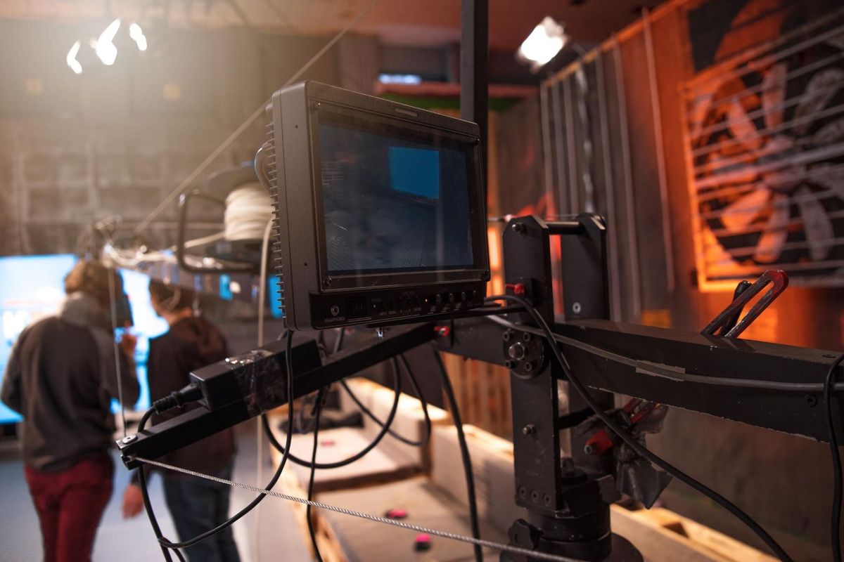 TV camera in recording