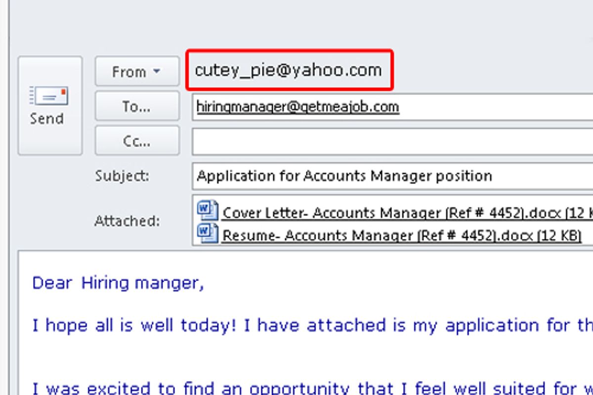 Unprofessional' emails costing candidates jobs | | HR Grapevine | News