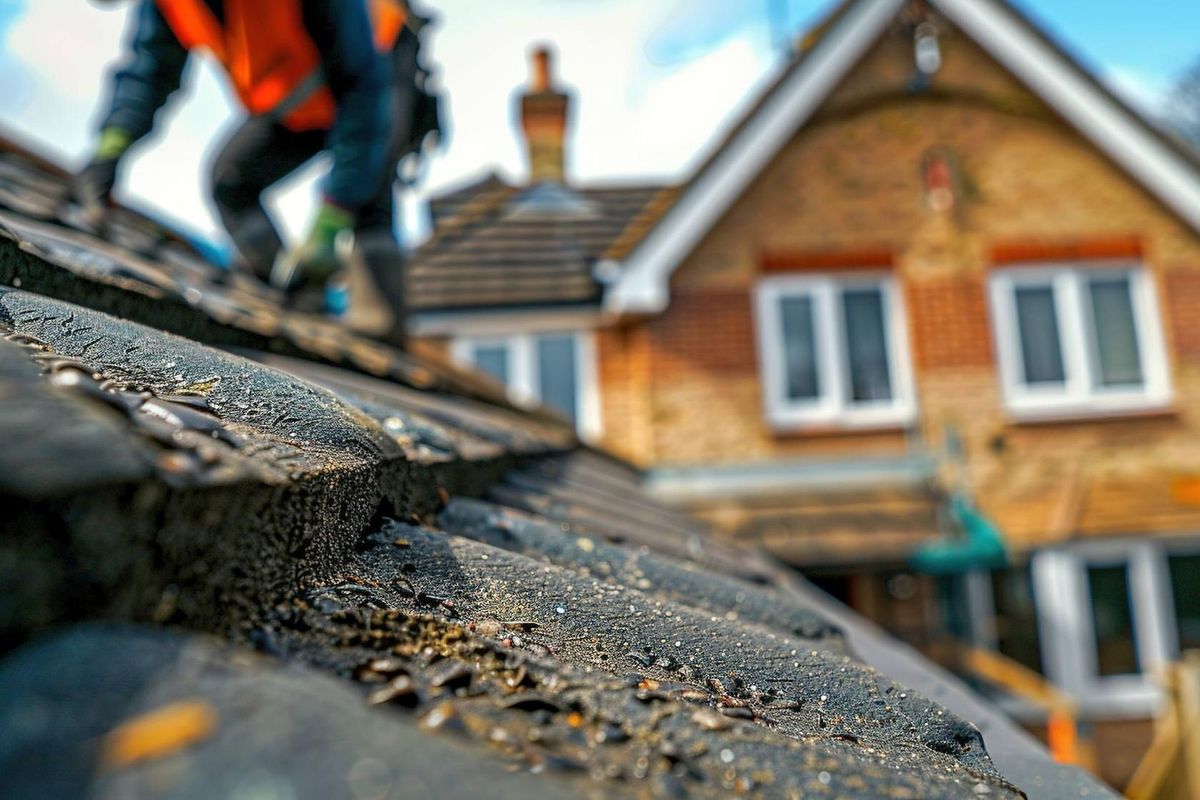 Close up image of roof fixing UHD wallpaper