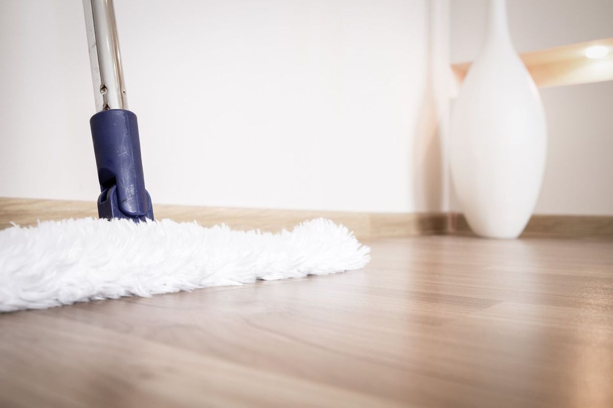 Modern white mop 